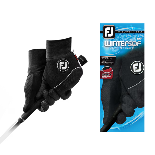 Mens White FJ Wintersof Golf Glove