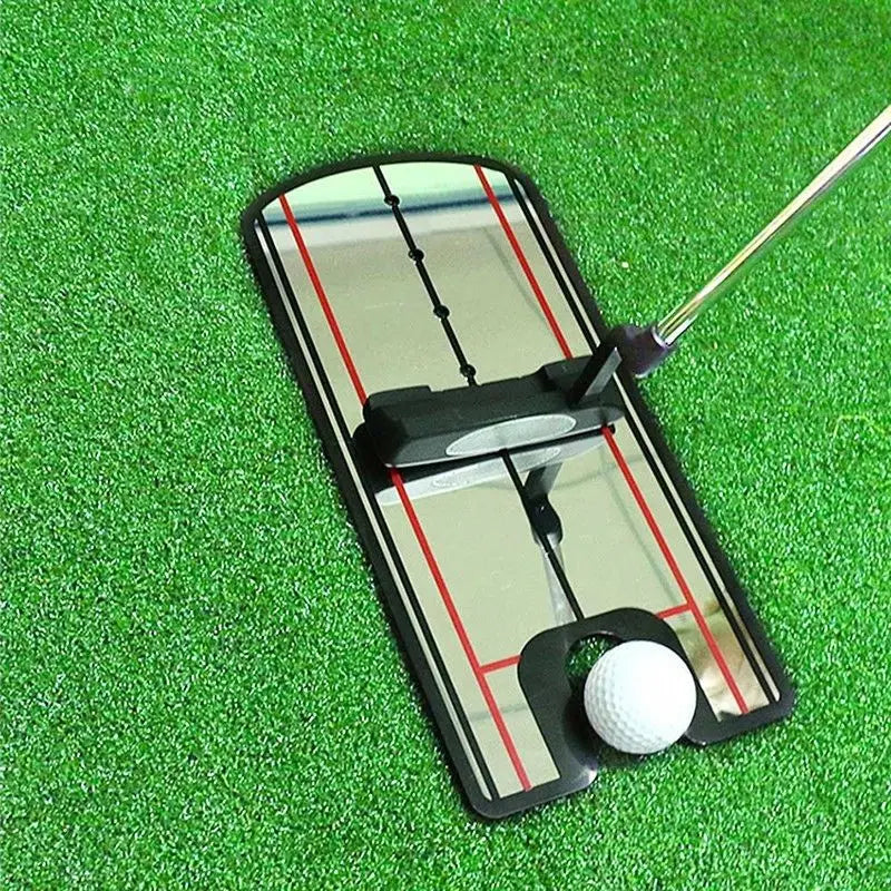 Golf Putting Practice Mirror Putting - Mirror Alignment Training Aid