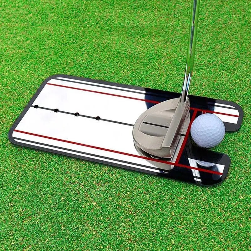 Golf Putting Practice Mirror Putting - Mirror Alignment Training Aid