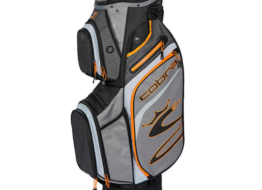Cobra Ultralite Cart Bag - Charcoal, Grey & Orange